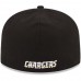 New Era Los Angeles Chargers Black 59FIFTY Fitted Hat 1019853